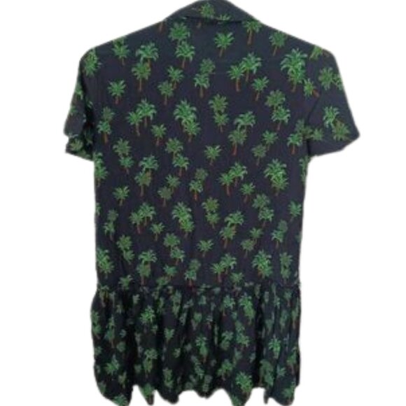 Forever 21 Palm Tree Print Dress Size Small - Picture 2 of 11